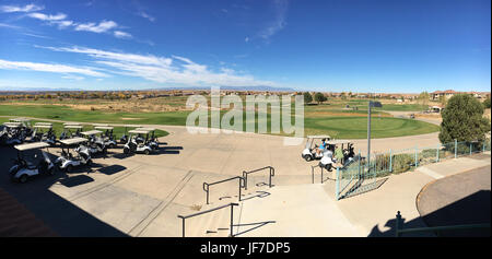 Pueblo, Colorado, Stati Uniti d'America - 27 ottobre 2016: vista panoramica a bastone da golf Foto Stock
