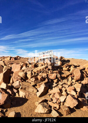 Marcatore di vertice a Pikes Peak Foto Stock