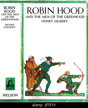 Robin Hood e gli uomini del Greenwood da Henry Gilbert. Polvere giacca. Illustrato da Walter Crane. C.1912 Foto Stock