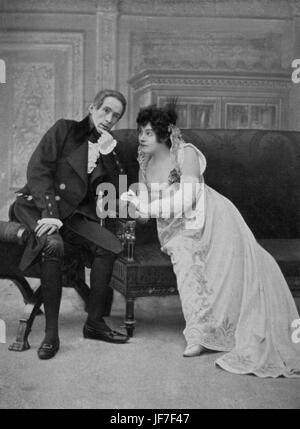 Come Lerand Fouche, Gabrielle Rejane come Mme Sans-Gene in 'Madame Sans-Gene' da Victorien Sardou. GR: attrice francese 1856 - 1920. VS: drammaturgo francese 1831 -1908. Foto di Nadar. Foto Stock