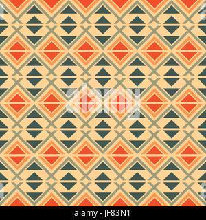 Geometrica perfetta modello etnico Illustrazione Vettoriale