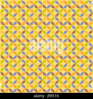 Cerchio geometrico Pattern. Geometrica astratta background moderno. Illustrazione Vettoriale