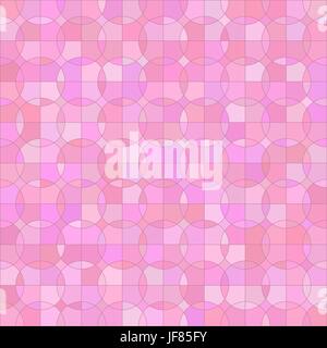 Abstract Rosa sfondo geometrico. Abstract cerchio rosa Pattern. Illustrazione Vettoriale