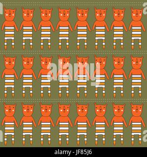 Modello senza soluzione di continuità con gli orsi Illustrazione Vettoriale