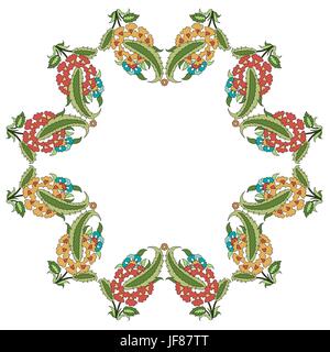 Ispirato dalla Ottoman arti decorative design pattern Illustrazione Vettoriale