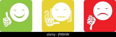 Mano, viso, contentedness, maschio, carattere, valutazione, consenso, emozione, ridere, Illustrazione Vettoriale