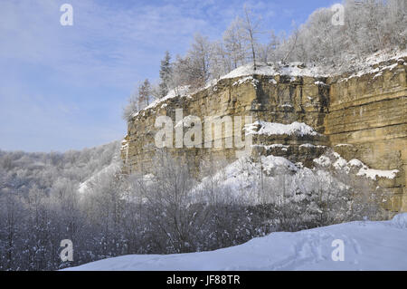 Pietra di cava in Schwaebisch Hall Foto Stock