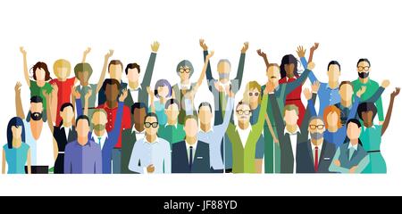 Gioia nel gruppo Illustrazione Vettoriale