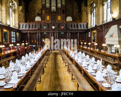 Sala da pranzo, Balliol College di Oxford, Oxfordshire, Inghilterra, Regno Unito, GB. Foto Stock