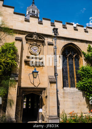 Detail, Internal Quad, St Johns College, Oxford University, Oxford, Inghilterra, Regno Unito, GB. Foto Stock
