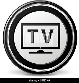 Icone Television Illustrazione Vettoriale