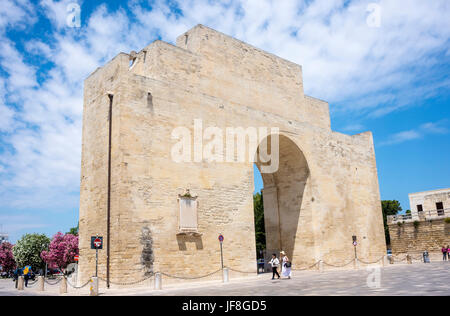 La porta napoli a lecce, puglia, Italia Foto Stock