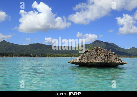 Maurizio, roccia di cristallo, Le Morne Foto Stock