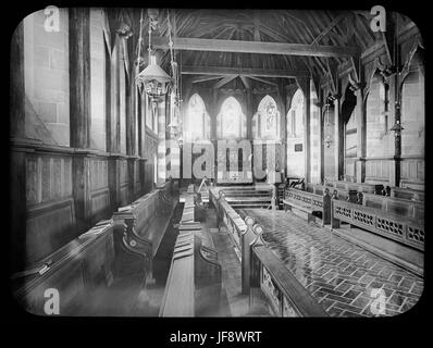 Interno del Patterson Memorial Chapel, isola Norfolk 32770499134 o Foto Stock