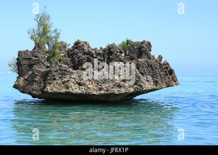 Maurizio, roccia di cristallo, Le Morne Foto Stock