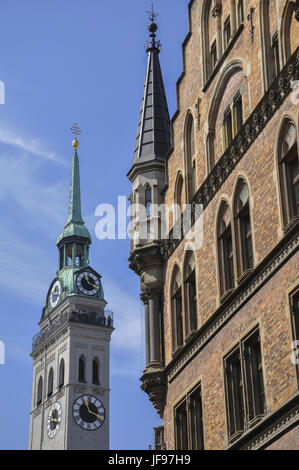 Chiesa di San Pietro a Monaco di Baviera, Germania Foto Stock