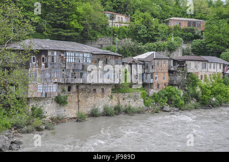 Edifici di appartamenti in Kutaisi, Georgia Foto Stock