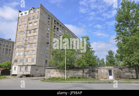 Costruzioni prefabbricate in Kutaisi, Georgia Foto Stock