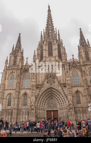 Cathédrale Santa Creu, Barcelone, Espagne - Cattedrale di Santa Croce, Barcellona, Spagna Foto Stock