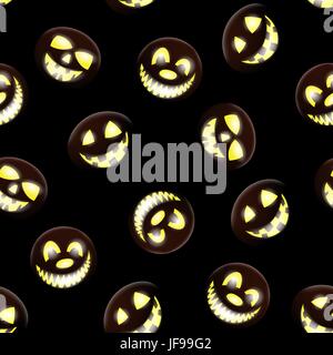 Halloween Pattern senza giunture Illustrazione Vettoriale