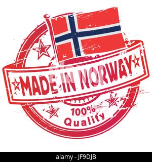 Norvegia, verme, fatta, norvegese, in indicare, mostrare, mano, istruzione Illustrazione Vettoriale