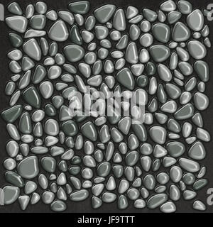 Smith lucido grigio pietra parete arte del pavimento può essere ripetuto come un modello. Foto Stock