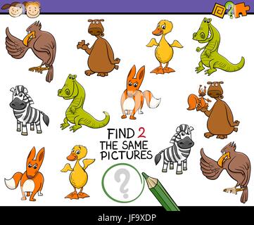 Kindergarten gioco per bambini Illustrazione Vettoriale