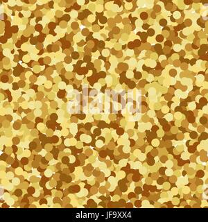 Golden coriandoli sfondo Illustrazione Vettoriale