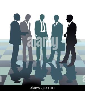 riunione del personale Illustrazione Vettoriale