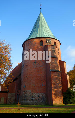 Comunità Luterana Chiesa di San Giovanni Evangelista in Salzhausen Foto Stock