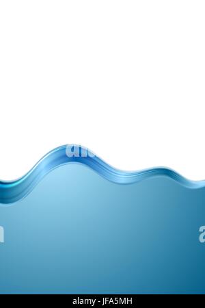 Abstract blue white background ondulata Foto Stock