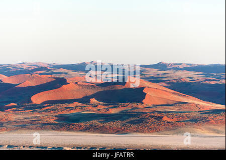 Vista aerea, Namib Naukluft Park, Namib Desert, Namibia. Foto Stock