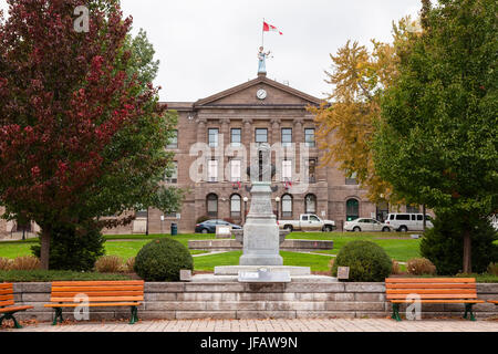 Il Leeds e Grenville County Court House in downtown Brockville, Ontario, Canada. Foto Stock