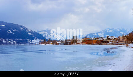 Montagne ski resort Zell am See - Austria Foto Stock