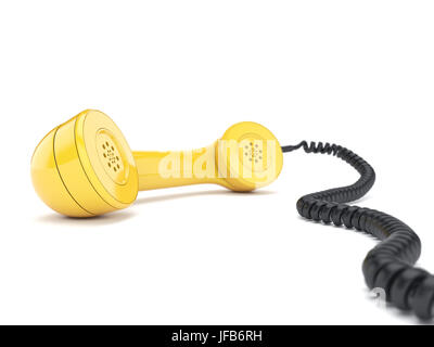 3D rendering del vecchio telefono Foto Stock