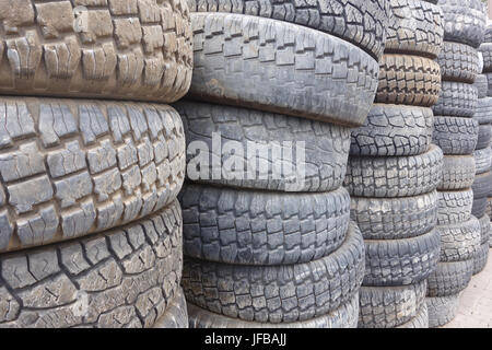 vecchie gomme Foto Stock