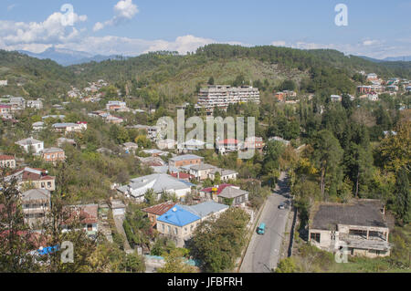 Quartiere residenziale di Kutaisi, Georgia Foto Stock