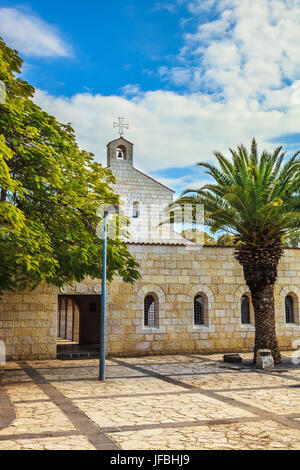 Cantiere della Chiesa sul mare di Galilea Foto Stock