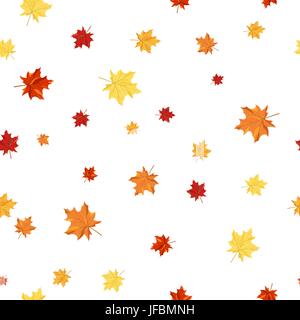 Seamless Pattern di acero Illustrazione Vettoriale