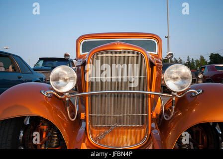 Personalizzare la golden 1932 Ford hotrod streetmachine Foto Stock