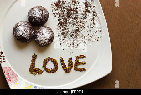 Cioccolato appena sfornati dal forno Foto Stock