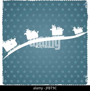 Sfondo con decorazioni di Natale di Natale Illustrazione Vettoriale