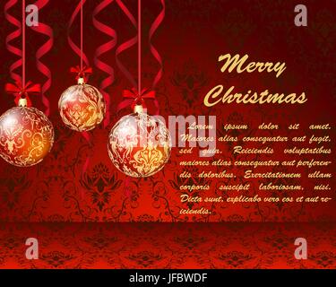 Natale biglietto di auguri Illustrazione Vettoriale