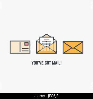 Hai mail Illustrazione Vettoriale