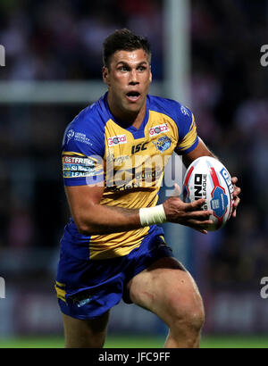 Leeds rinoceronti' Joel Luna durante il Betfred Super League a Headingley Carnegie Stadium, Leeds. Foto Stock