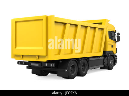 Ribaltabile Autocarro con pianale di scarico isolato Foto Stock