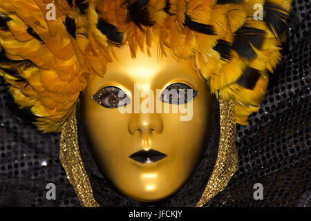 Venezia - febbraio 5: partecipante in costume in Piazza San Marco durante il Carnevale di Venezia il 5 febbraio 2013 a Venezia, Italia. Questo anno il carnevale Foto Stock