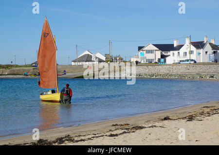 Piccole barche a vela Foto Stock