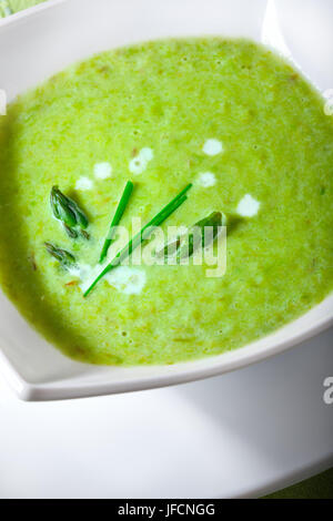 Asparagi minestra di crema Foto Stock