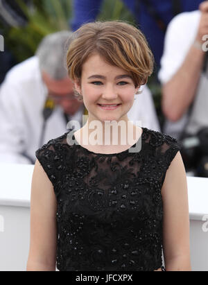 L'attrice Millicent Simmonds assiste Wonderstruck Photocall durante il settantesimo annuale di Cannes Film Festival presso il Palais des Festivals il 18 maggio 2017 a Cannes, Francia. Foto Stock